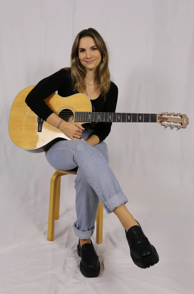 Abbi Berry with guitar